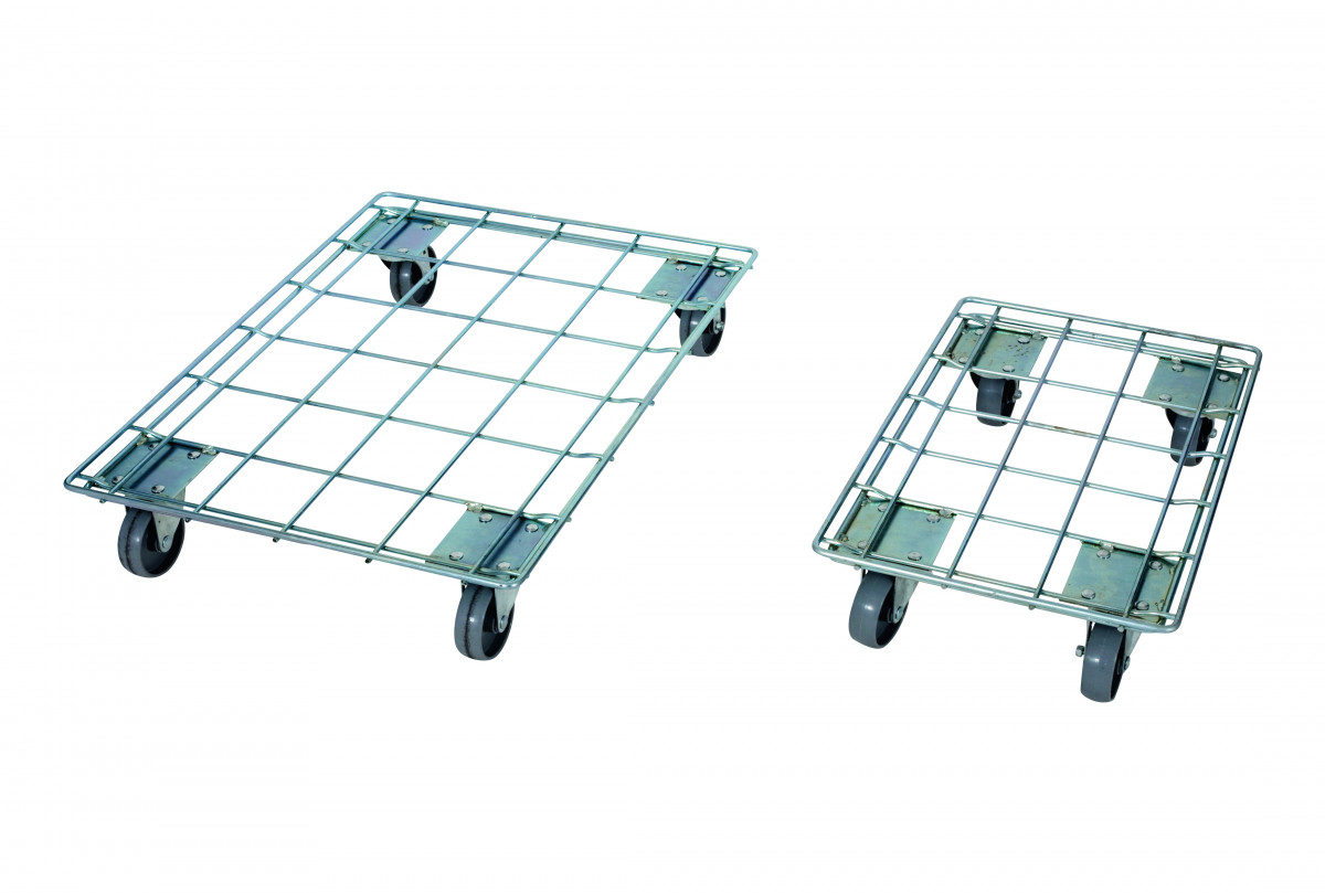 Cinkuoti transportavimo vežimėliai dėžėms,kartonui