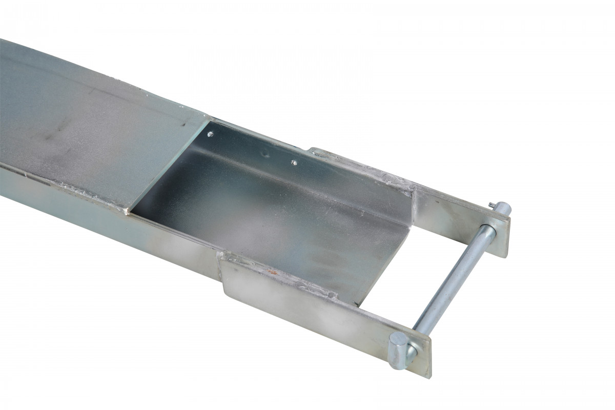 Cinkuotos šakinio krautuvo šakės su tvirtinimo kaiščiu 2200mm ilgio