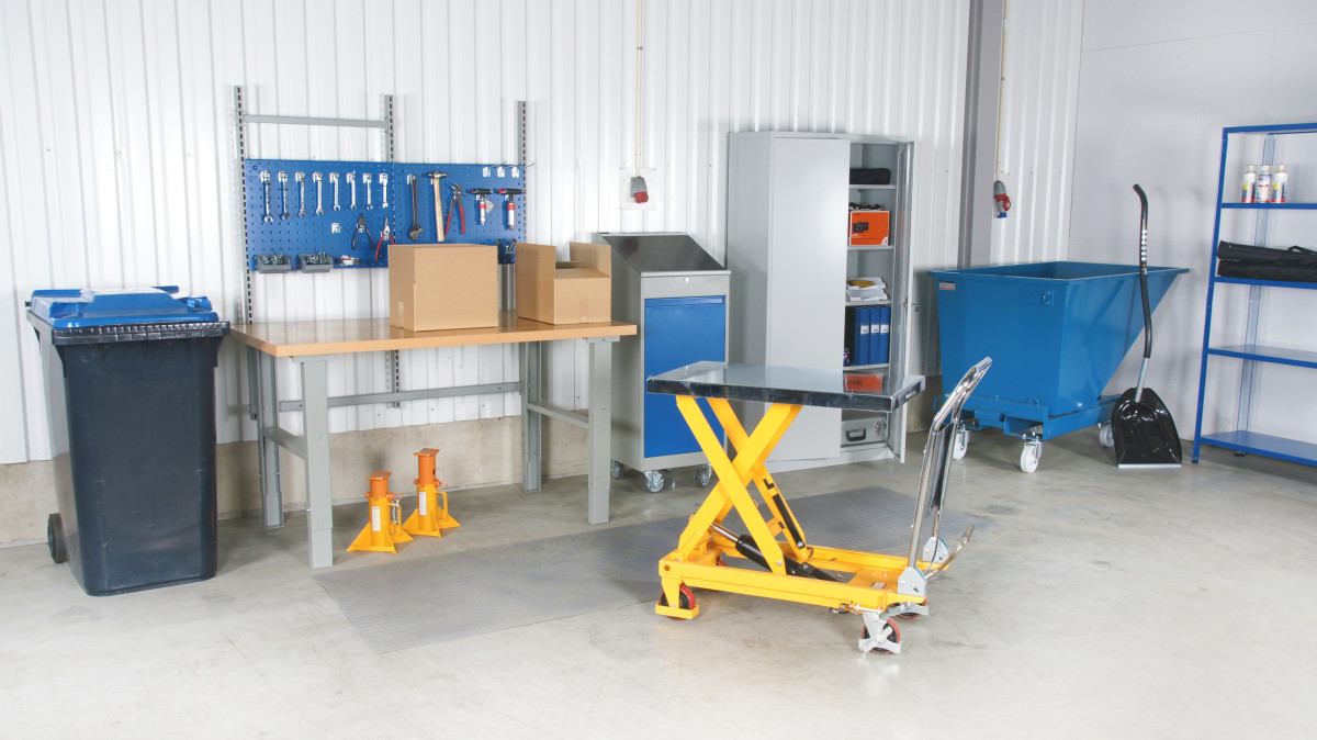 Elektrinis pakėlimo stalas ant ratukų