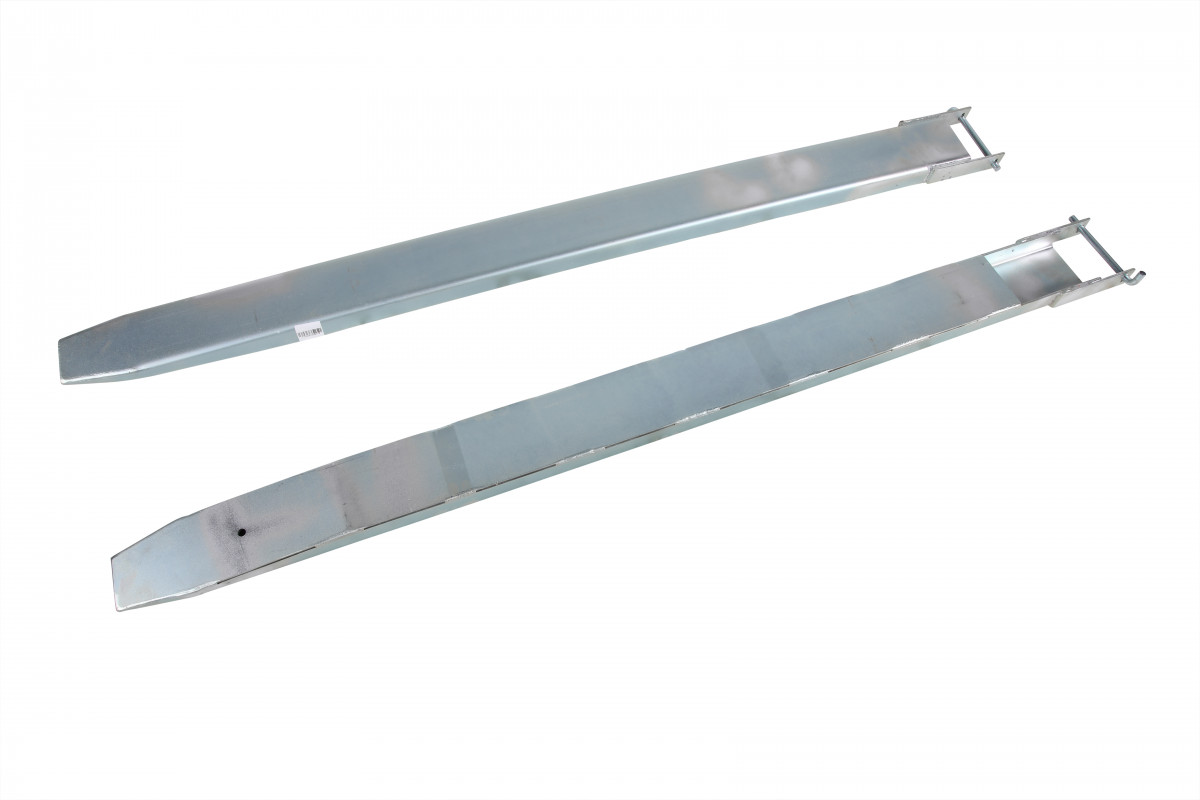 Cinkuotos šakinio krautuvo šakės su tvirtinimo kaiščiu 1800mm ilgio