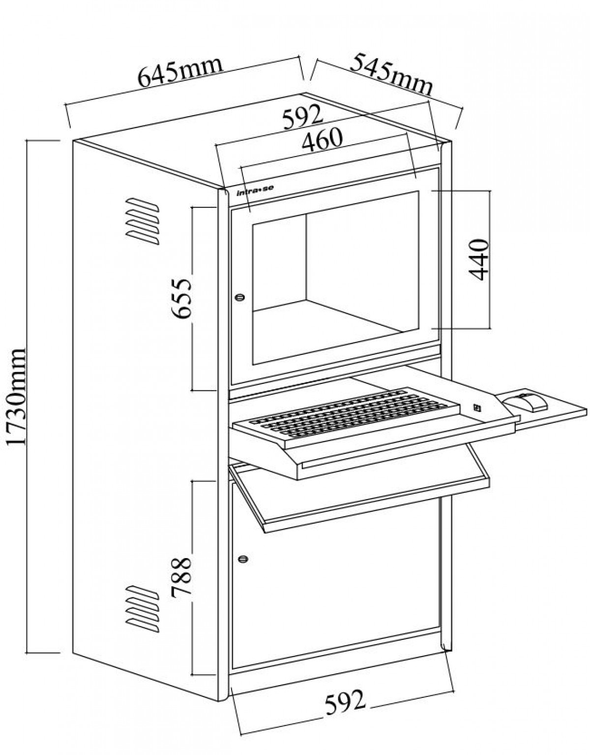 Kompiuterio spintelė 71150