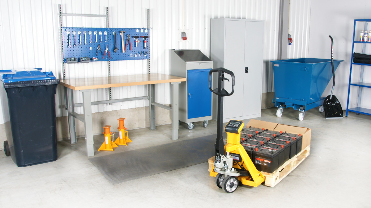 Palečių vežimėlis su svarstyklėmis (keltuvas)ACW20S