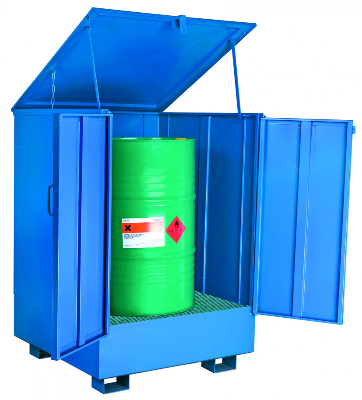 Uždaros nuotekų surinkimo talpos skirtos saugiam vertikaliai laikomų statinių sandėliavimui ir galimų nuotėkių surinkimui.