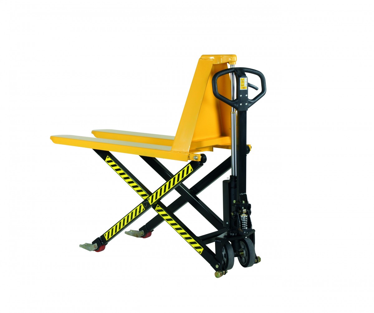 Rankinis žirklinis palečių keltuvas